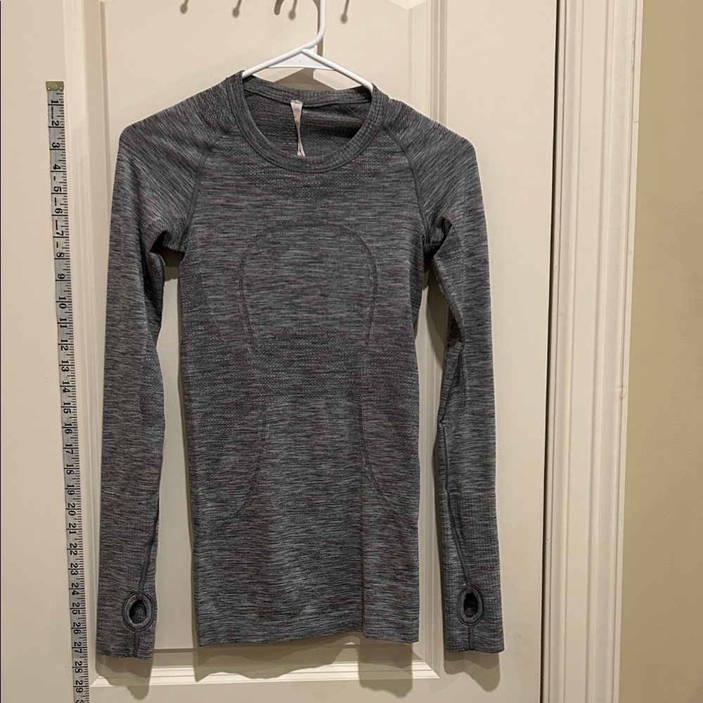lululemon athletica Gray Long Sleeve Bodysuit